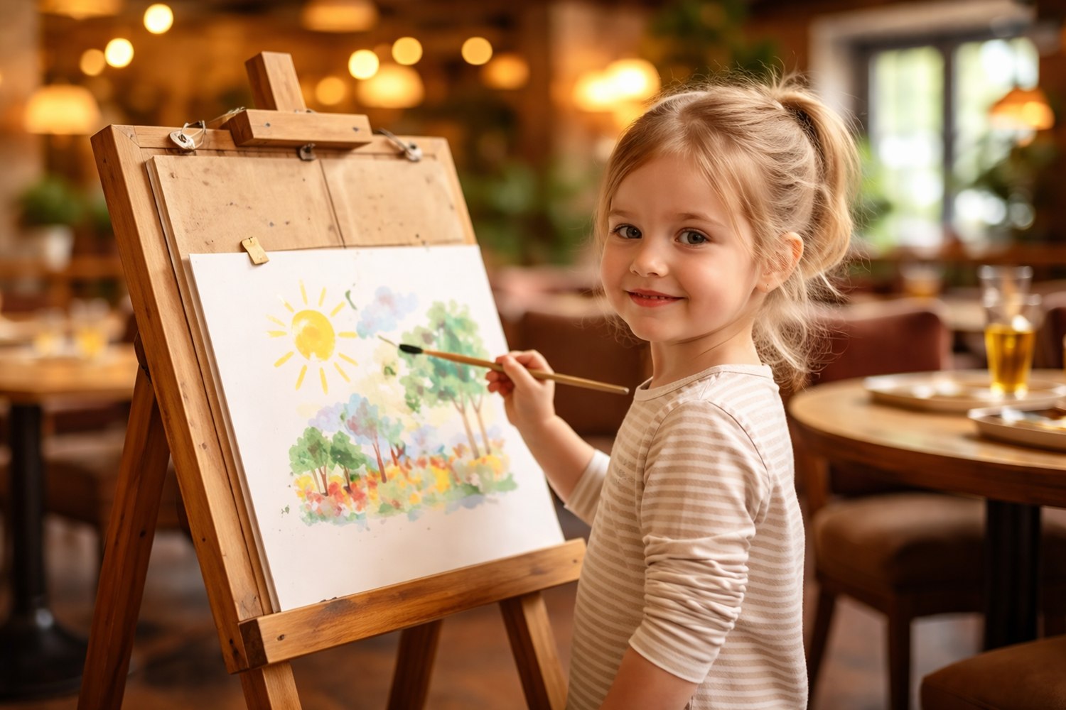 Создаём портрет папы на мольбертах - фотография № 1