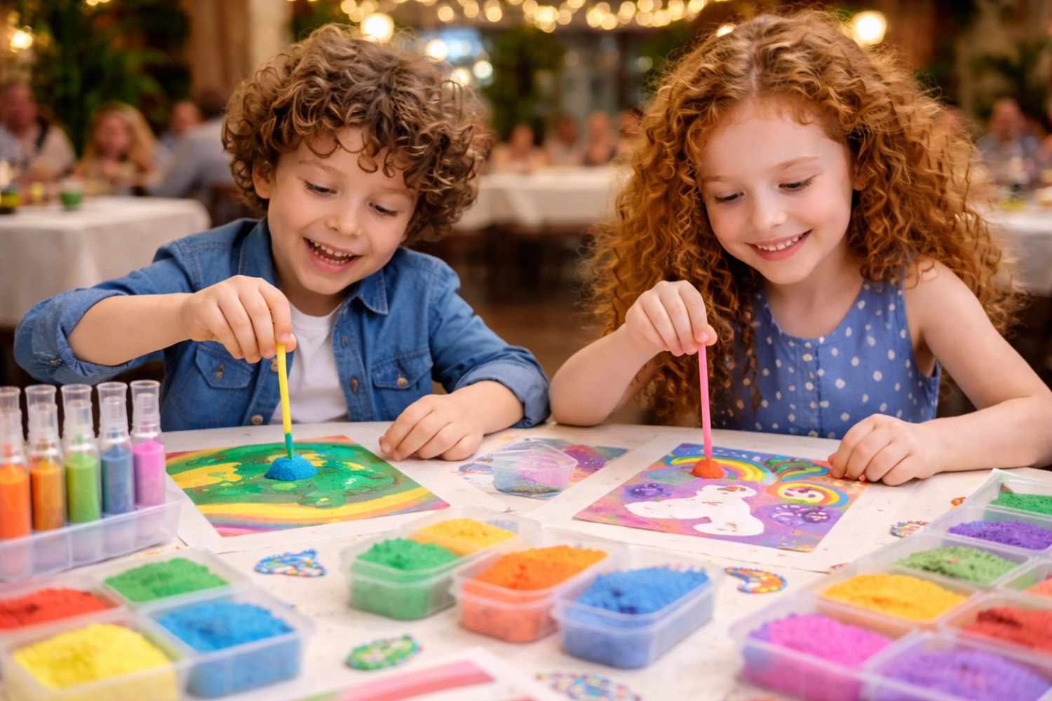 Рисуем картину песком - фотография № 1