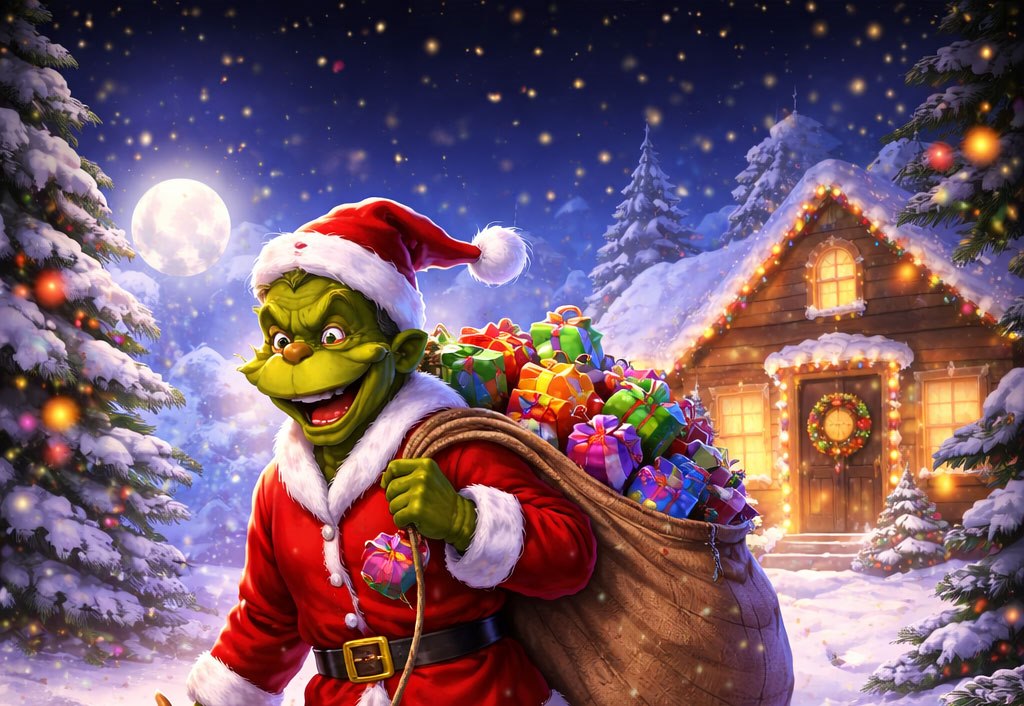 Новогоднее интерактивное шоу «Гринч – похититель Нового года» - фотография № 1