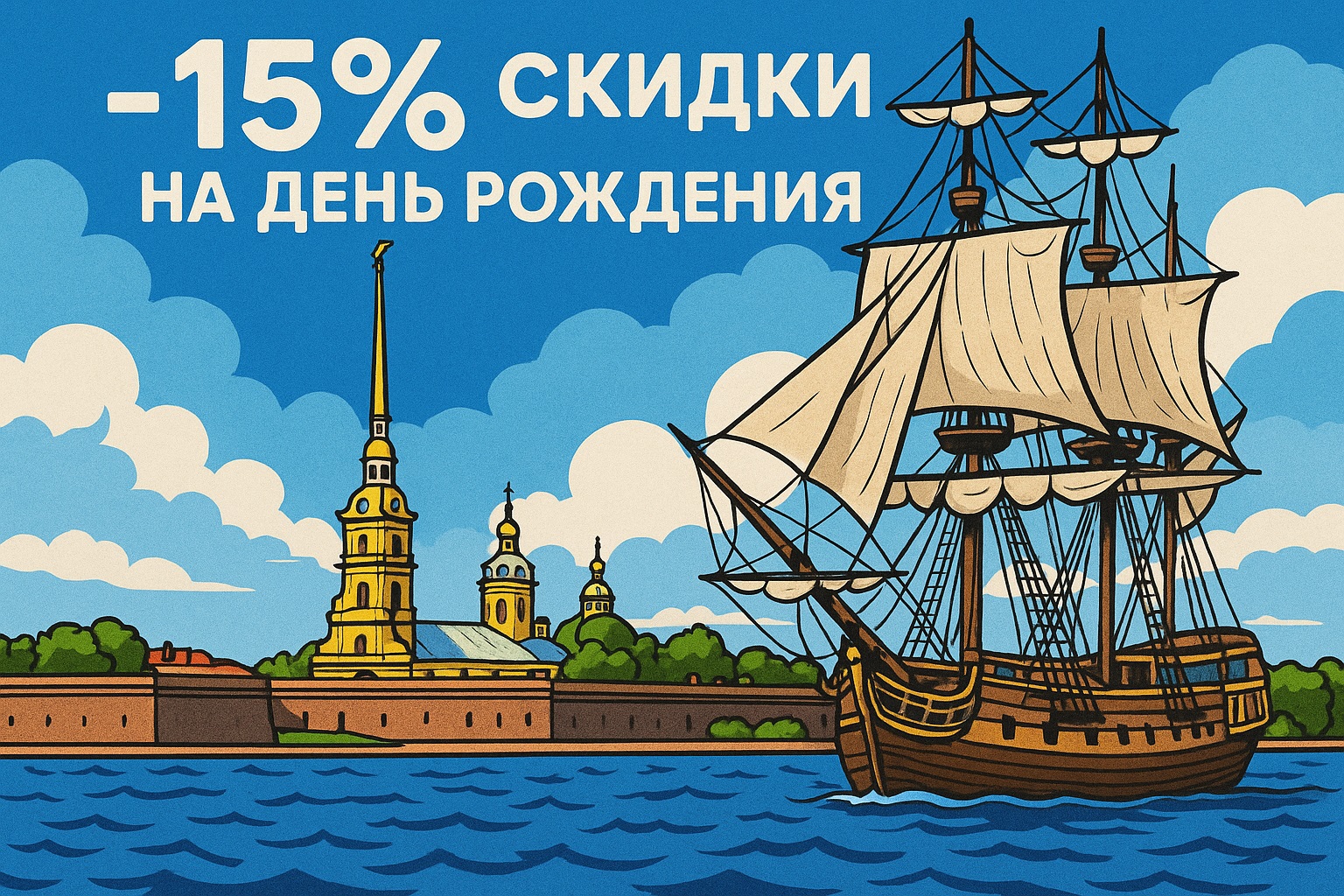 -15% скидки на день рождения в ресторане «Благодать» - фотография № 1
