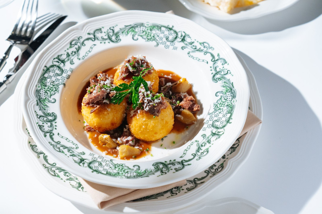 Аранчини с телячьими щечками