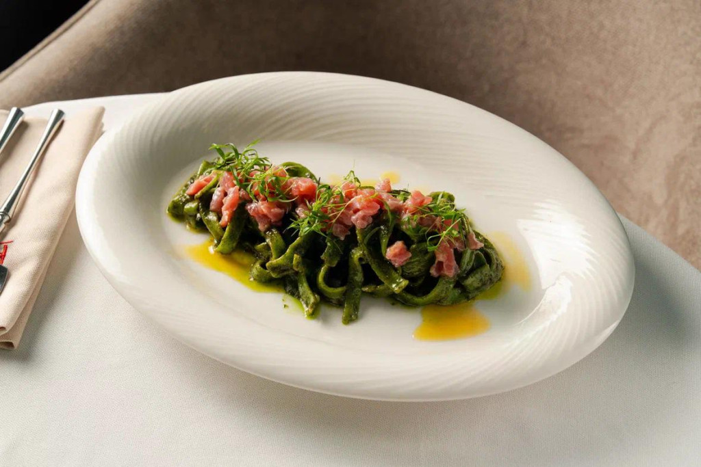 Шпинатные тальятелле