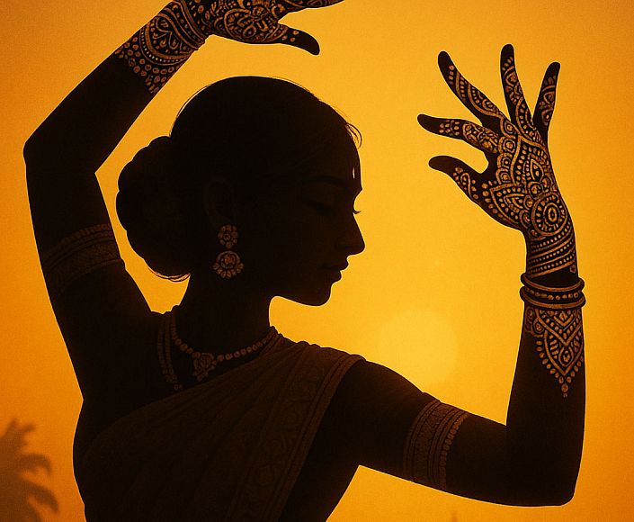 Сарод, индийские танцы и мехенди