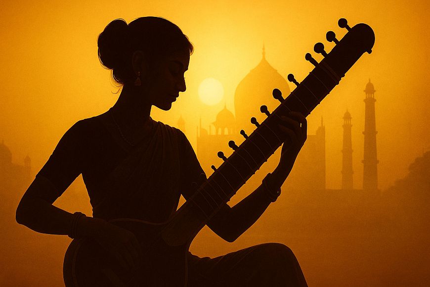 Ситар и индийские танцы