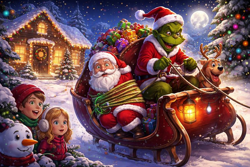 Новогоднее интерактивное шоу «Гринч – похититель Нового года»