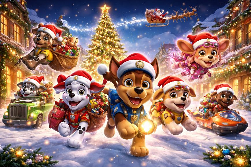 «Отважные щенки спешат спасти Новый год»