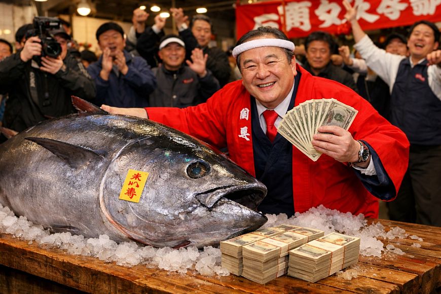 Самая дорогая рыба в мире продана за чуть больше чем 134 000 руб.