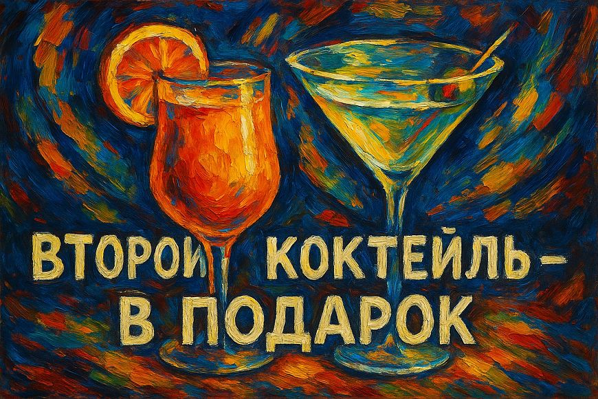 Второй коктейль в подарок в DelMar