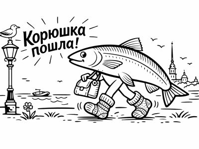 Свежая корюшка в «Рибае»