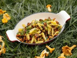 Блюда с лисичками в ресторанах Арама Мнацаканова