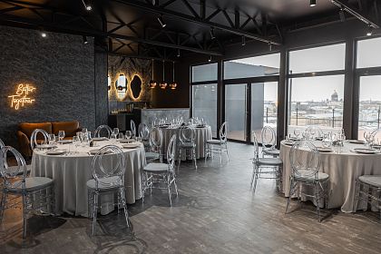 Новогодние корпоративы в ресторане Sky Terrasse