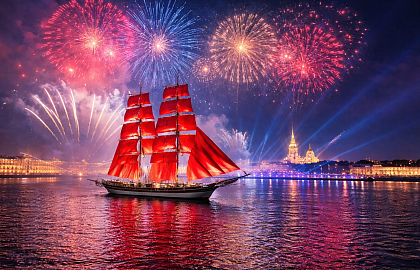 Алые Паруса на борту фрегата «Благодать»