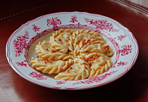 Вареники с картофелем и беконом
