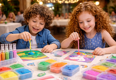 Рисуем картину песком